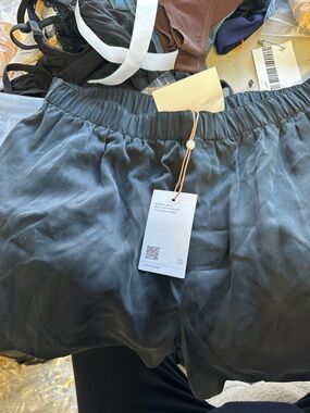 Quince Black washable silk Elastic Waist boxers